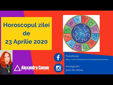 Video: Horoscopul Pentru 23 Aprilie De Walter Mercado