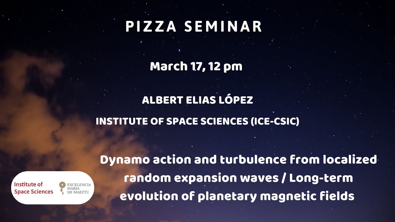 Albert Elias López - Dynamo action and turbulence from localized random expansion waves
