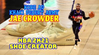 NBA Shoe Creator KOBE AD KHAKI DESERT ARMY JAE CROWDER / NBA 2K21