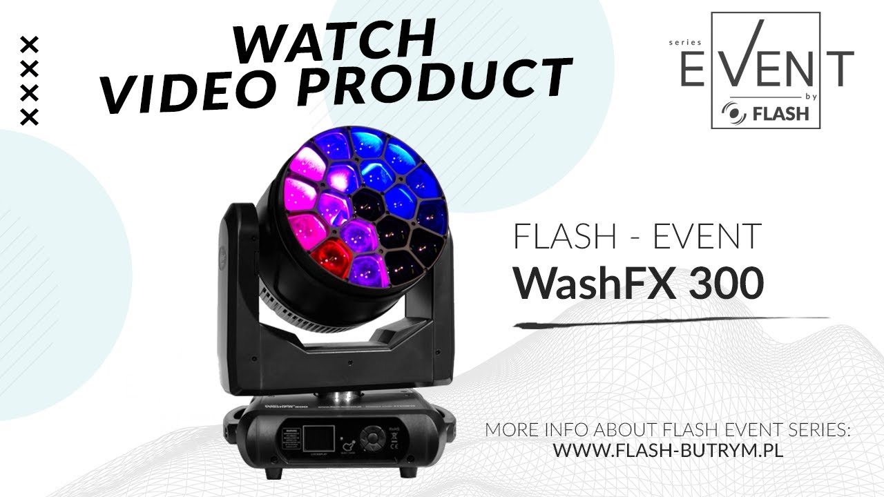 FlashEVENT WashFX 300 – Your New Favorite Light for Events, Concerts, and Festivals!