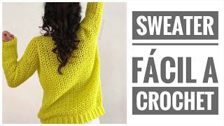 Sweater Fácil a Crochet (#sweatersiesta)