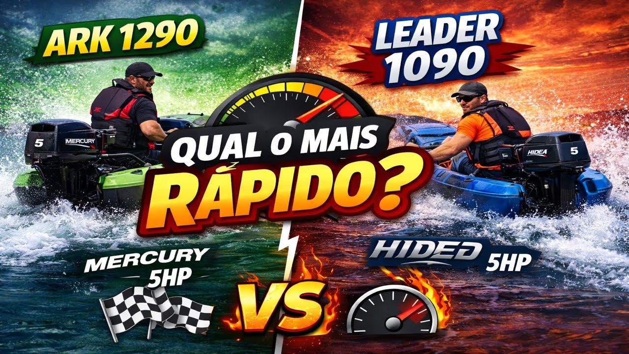 ARK 1290 vs Leader 1090 com Motor 5HP: Qual é Mais Rápido?