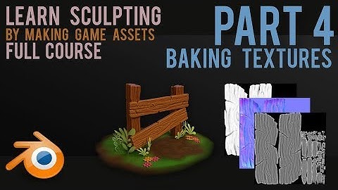 Sculpting Workflow  - create game assets - part 4  - Baking Textures