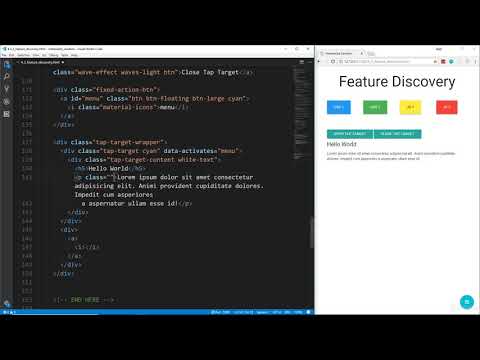 Materialize CSS from Scratch: Lesson 21 - Feature Discovery