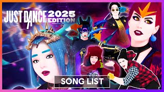 'Just Dance 2025' | Menu Song List