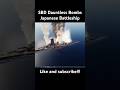 SBD Dauntless Strikes Japanese Battleship #ww2 #battleship #dauntless #pacific #bomb #shorts #ship