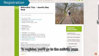 Go on Trips Part 2: Registering for a Trip