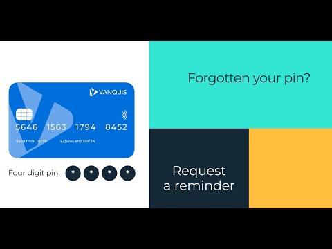 Vanquis Guides: Getting a PIN reminder