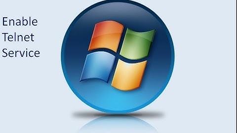 How to enable telnet on windows 7