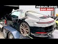 Rebuilding WRECKED Salvage Porsche 911 992 (2021) (VIDEO #106)