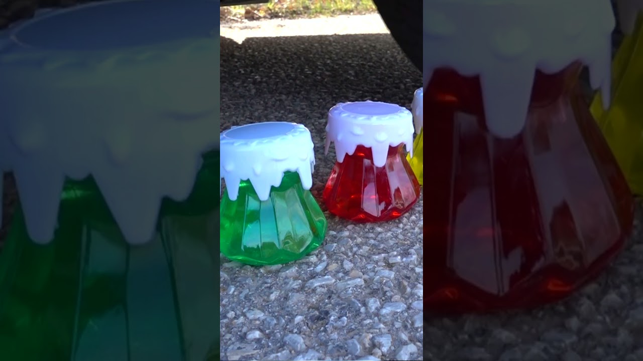 Crushing Crunchy & Soft Things by Car! #shorts #crushing #asmr #crunchy