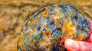 GREEN MOSS AGATE Jackpot Agate Rock Hunt thefinders