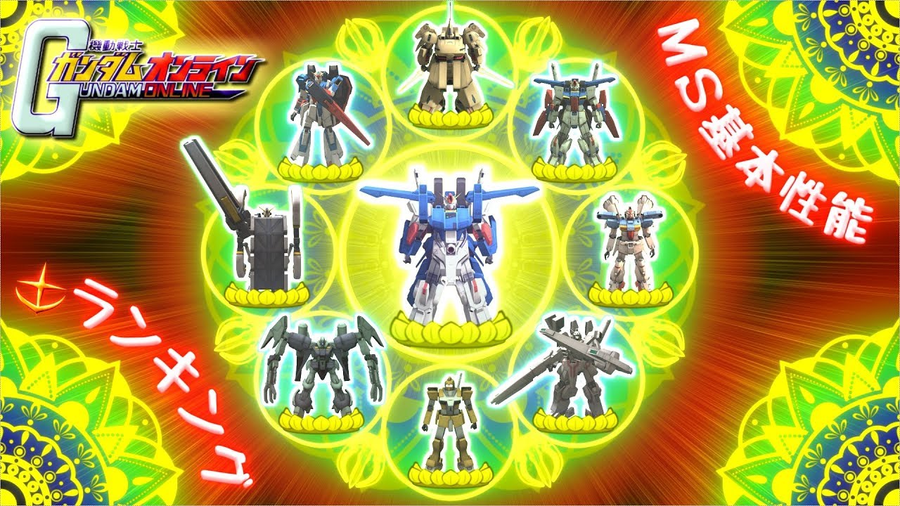 ガンオン 連邦ms性能ランキングtop3 Ms個別性能top3 機動戦士ガンダムオンライン Gundam Online Ms Ranking Youtube