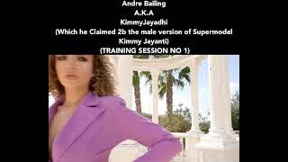 Andre Bailing with Malta Super model do the catwalk