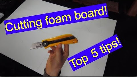 If you want to get clean cuts in DollorTree FoamBoard - WATCH THESE TOP 5 TIPS!