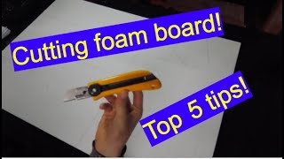 If you want to get clean cuts in DollorTree FoamBoard - WATCH THESE TOP 5 TIPS!