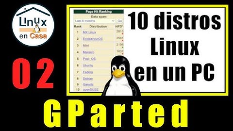 02 - GParted - Particionar Disco Duro - 10 Distros Linux en el mismo computador [V404a]