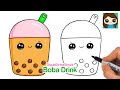 How to Draw a Boba Drink | Squishmallows