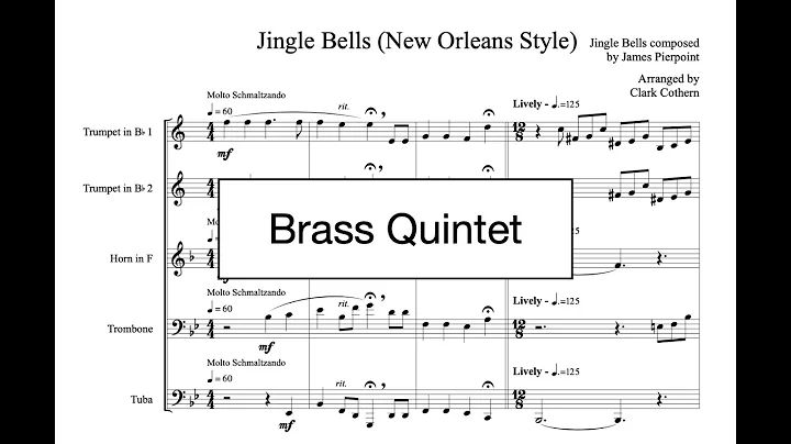 Jingle Bells New Orleans Style - Brass Quintet - A...