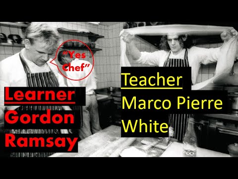 Gordon Ramsay as a 19 year Old Apprentice with Marco Pierre White