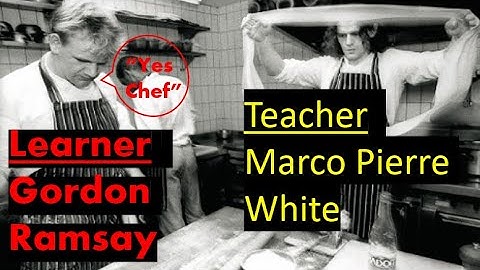 Gordon Ramsay as a 19 year Old Apprentice with Marco Pierre White