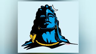 Adiyogi Shiva Statue Drawing | Mahadev | Art | Ms Paint | Adiyogi | Shiva | Statue | Drawing