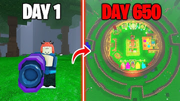 650 Days to Build a Best Solo Base in 99 Nights in the Forest