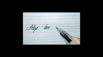 Aliza love Alina write ✍️ in beautiful cursive style.||. Commint your name to write a name.