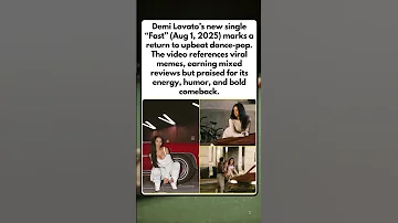 Demi Lovato Shared The Music Video For Fast The Lead Single From Her Forthcoming Ninth Studio Album 