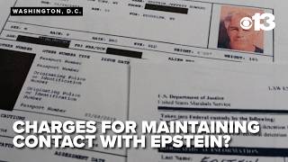 What charges could names listed in Epstein files face?