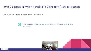 Unit 2 Lesson 9: Which Variable to Solve For? (Part 2)