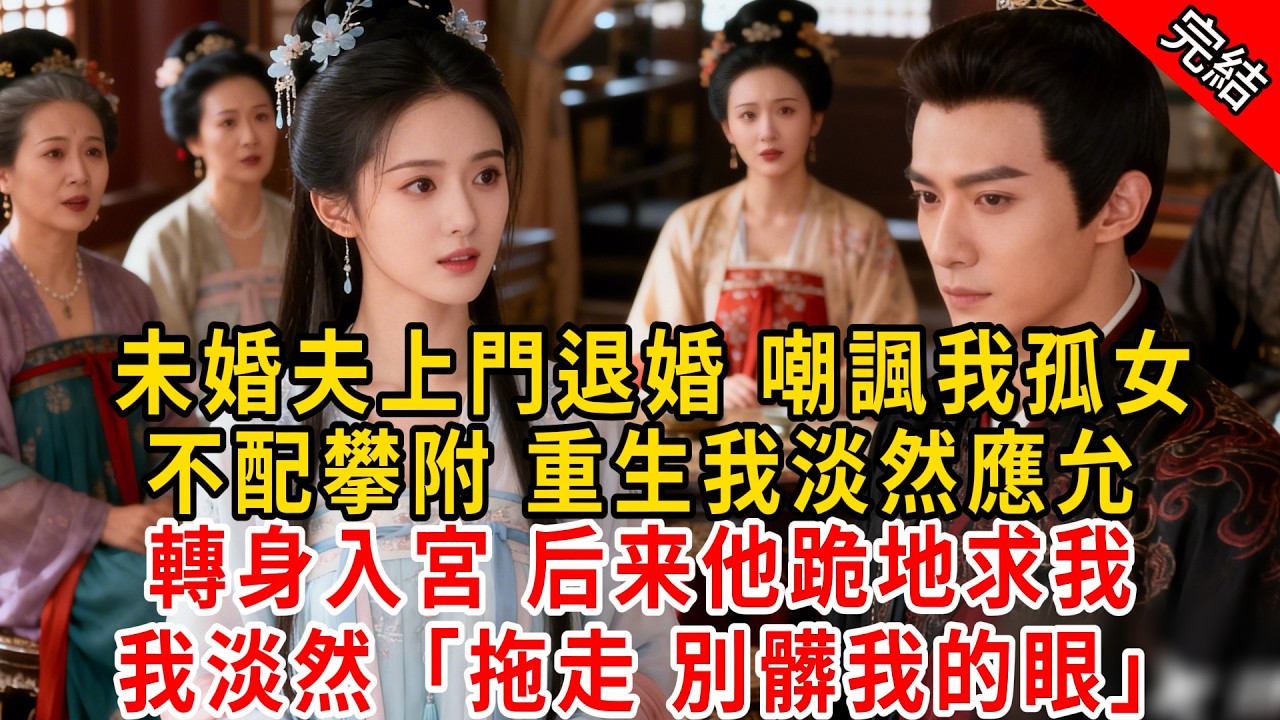 未婚夫上門退婚 嘲諷我孤女，不配攀附 重生我淡然應允，轉身入宮 后来他跪地求我： 我淡然「拖走 別髒我的眼」#原创 #古言 #小说 #重生 #爽文