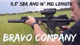 Shooting BCM Rifles (11.5" SBR & 16" Mid Length)