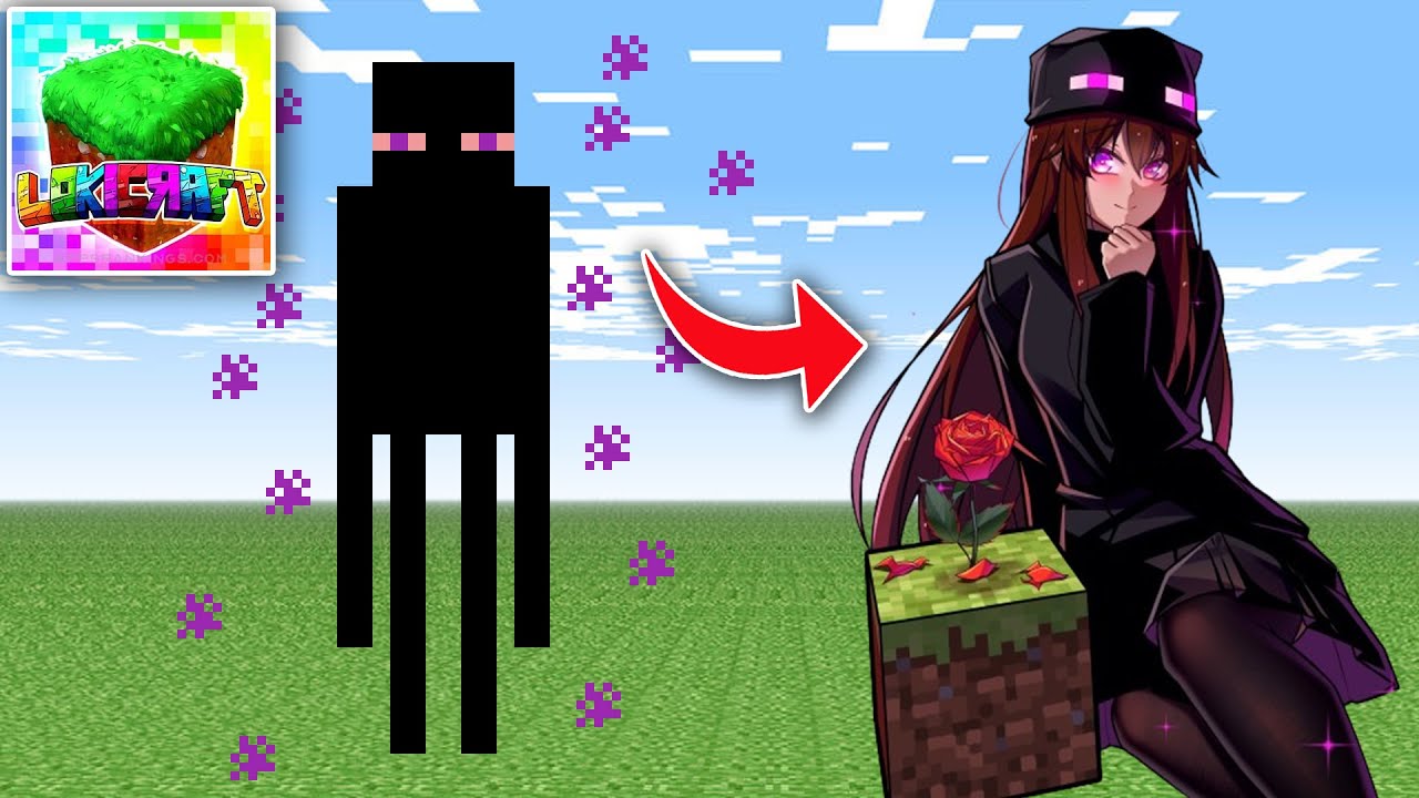 How to Spawn ENDERMAN GIRL in LOKICRAFT YouTube