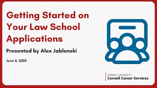 Getting Started on Your Law School Applications