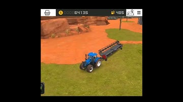 Attaching Header To Massey Ferguson Harvester In FS 18 | FS18 Gameplay | Farming Timelapse #shorts