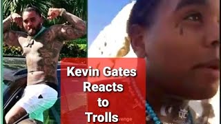 Kevin Gates responds to fan on instagram live calling him a female || watch till end !