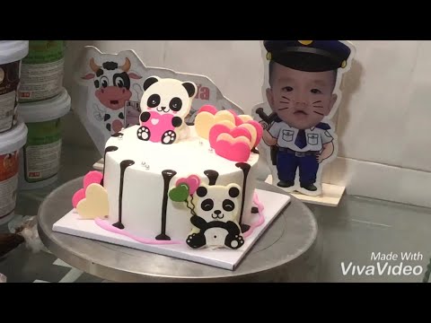 Video Cách làm bánh kem đơn giản gấu socola - youtube