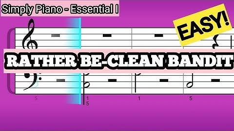 Simply Piano| Rather Be |Essentials I |Piano Tutorial