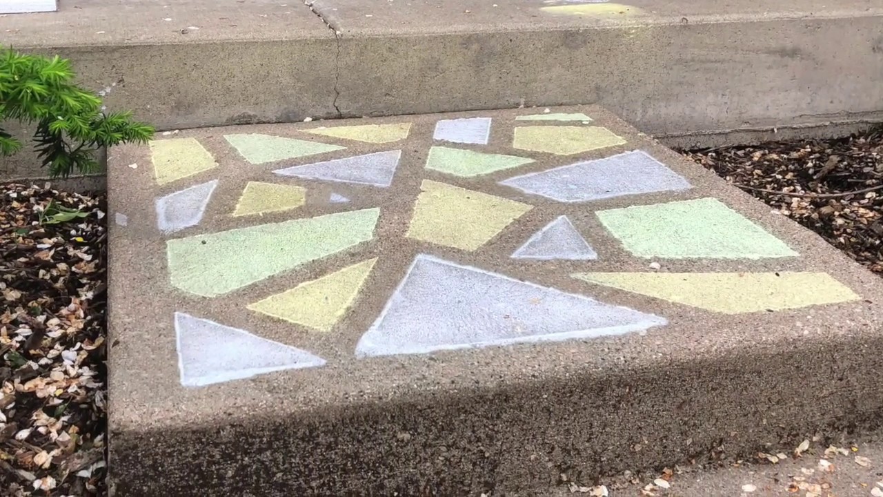 Stained Glass from Sidewalk Chalk with HEParks YouTube