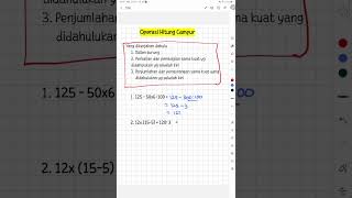 Operasi Hitung Campur Wajib Paham #bilanganbulat #hitungan #hitungcepat #matematika,#kakwahyu