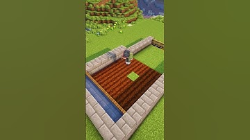 Minecraft Crop Farm🧑‍🌾 #shorts