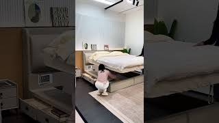 This Smart Hydraulic Storage Bed Is The Ultimate Space Saving Solution! 🛏️📦 #shorts #viral #sofa