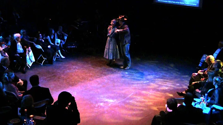Carolyn McDaniel and Jamie Morrisey dance a Wester...