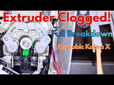 Anycubic Kobra X How To Disassemble Extruder Jam | Full Breakdown