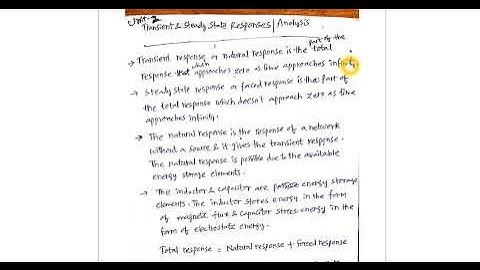 Introduction to Transient and Steady State Response Analysis | Rampelli Manojkumar | BVRITH | IITG