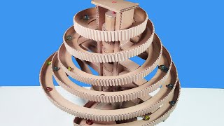 How to Make BIG Marble Run Machine from Cardboard at Home [Wow! Amazing DIY Marble Run Machine]