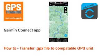 Garmin Connect App - sending .gpx file to Garmin GPS device - Example Spine Race gpx file