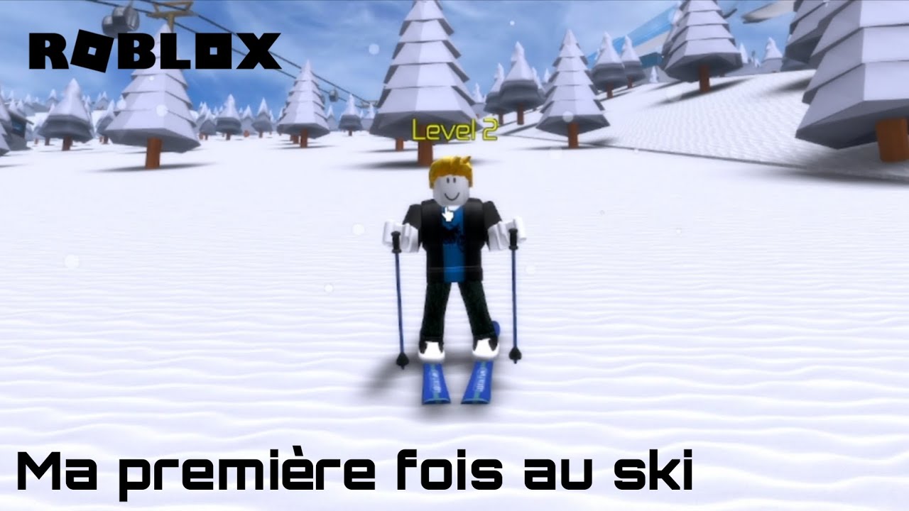 Ma première fous au ski sur Roblox