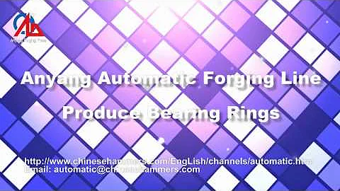 Automatic forging hydraulic press and ring rolling line forge bearing rings